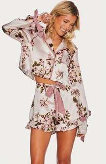 Beach Riot Luna Pink Floral Set