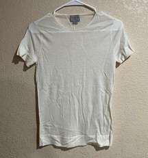 GREY Jason Wu cream lightweight wool short sleeve tee shirt XS