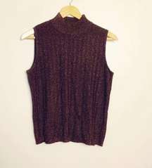 CLEARANCE! Brown VINTAGE Shimmer Top Size M Like New