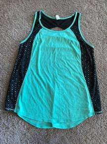 Xersion women’s size extra large green athletic tank top