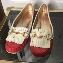 Marc Joseph ladies red and white gold shoe size 7​