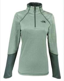 The North Face green 100 Cinder quarter zip pullover sweater M