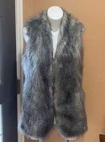 Banana republic brown furry vest