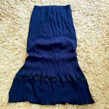 Nabee Navy blue maxi skirt