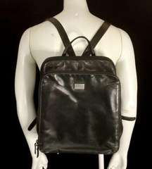 HP! Perlina Black Leather Backpack