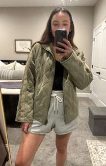 Green Quilted Jacket