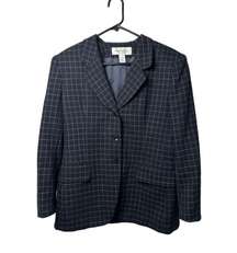 VTG Jones New York 100% Wool 3 Button Business Sophisticated Ladies Blazer SZ 12