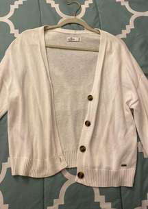 White Button Up Cardigan