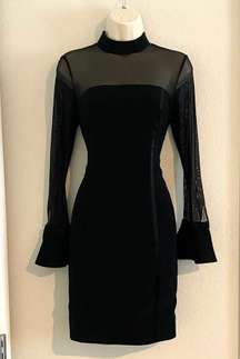 Vintage 1970 Black Tie  evening dress. Sz 6