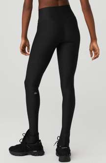 Alo High-Waist Airlift Elongated Leggings Black Hi-Rise Tights Pant V-Back Align