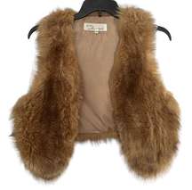 Vintage Havana Faux Fur Vest large