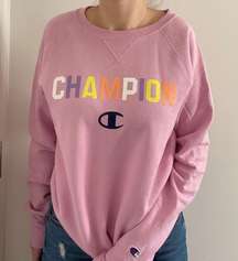 pink/purple  crewneck sweatshirt