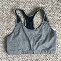 Nike grey & black sports bra