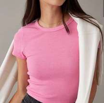 pink american eagle cropped top, size small!