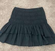 Black Ruffled Skirt