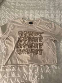 Howdy Cropped Tee Shirt