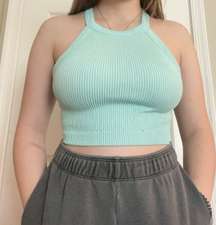 Seamless High Neck Bra Top