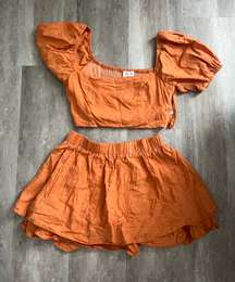 Orange Two Piece Matching Set