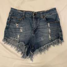 Denim shorts