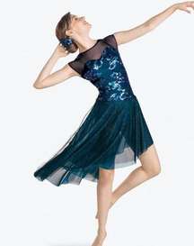 Revolution Dancewear "What The Water Gave Me" Costume Dress  Fits XLC or Size S