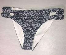 Tavik swim bottom black white floral full coverage