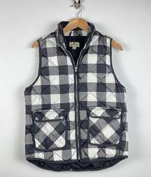 Woolrich Buffalo Plaid Down Vest - Size M