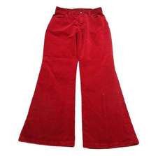Lauren Jeans Co Ralph Lauren Red Velvet Flared Bootcut Vintage Y2K Jeans Size 8
