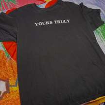 phora Black Yours Truly T-Shirt