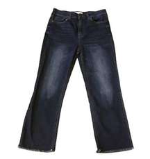 Harper high rise straight cropped jeans