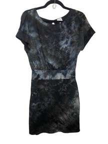 Peyton Jensen Black Spacedye Spaced Out Mini Dress Career Casual Sz XS