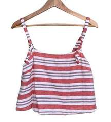 Lovers + Friends Berry Stripe Maybe Monday Top S