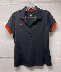 Black & Orange  Dri-Fit Polo