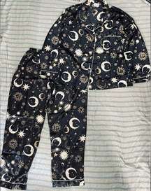 Silk - 2 Piece Celestial Sun Moon & Stars Pajama Set - Extra Large