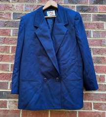 Vintage  Oversized Navy Blazer