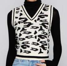 Leopard Knit Vest