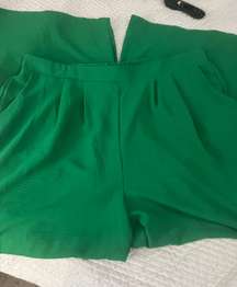 NWOT  size 3X green wide leg pants.