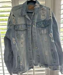 Ripped Jean Jacket