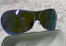 Oakley Conduct Sunglasses Polished White/Violet Iridium Lens
(discontinued)