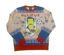 AUTHENTIC Ted Lasso Ugly Christmas Sweater Mens Small or Women’s Medium BELIEVE