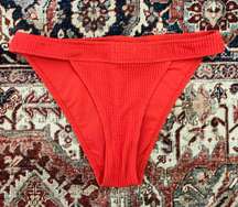 NWOT  Crinkle Banded Cheeky Bikini Bottom