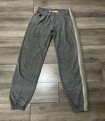 Preppy Aviator Nation Heather Grey Grey 5 Stripe Sweatpants