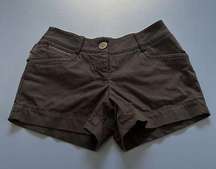 Guess By Marciano Women’s Sz 0 Black Mini Shorts Y2K