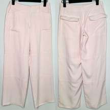 Calypso St. Barth light Pink Silk Wide Leg Pants