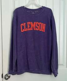 Clemson Long Sleeve Corduroy Sweatshirt