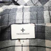 Tuckernuck Midnight Plaid Saranac Shirt Cotton Flannel Button Front Collared Top