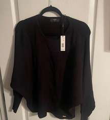 Tahari black crop sweater