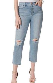 Jessica Simpson Sz 32 Women's Spotlight Crop High-Rise Slim Straight-Leg Jean