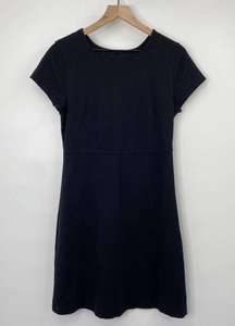 Everlane Mini Dress Weekend Swing Dress Cotton Black Casual Stretchy Womens M