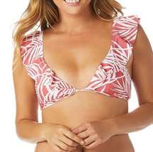 Raisins Santorini Palisades Flounce Bikini Top Sz M