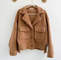 CJLA Lewis Sherpa Teddy Crop Jacket